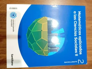 Libro Matemáticas Aplicadas Santillana 2° Bachille