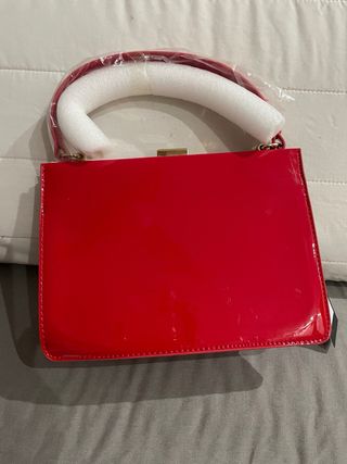 Bolso rojo charol