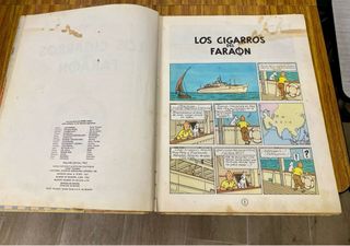 TINTIN Los Cigarros del Faraon. Segunda ed. 1965