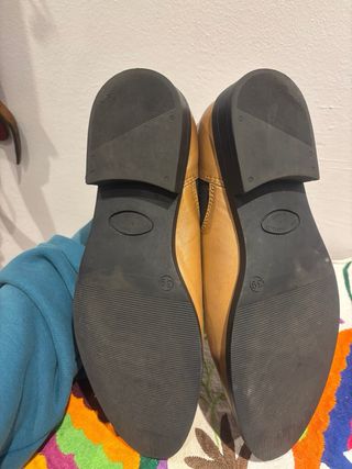 Botines camel piel sintética, elásticos