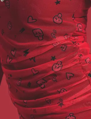 Vestido mini Aire retro S