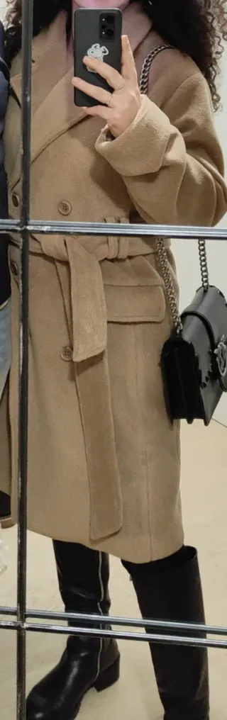 Cappotto lungo beige Silvian Heach