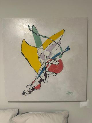 Cuadro Abstracto Óleo sobre Lienzo (original)