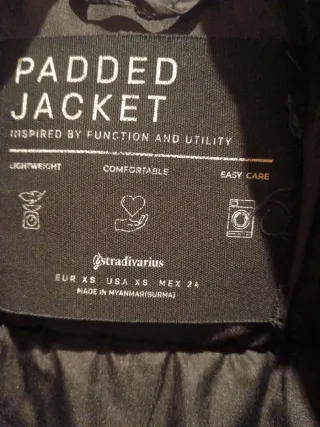 Chaleco acolchado negro