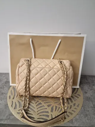Bolso Michael Kors Beige Dorado