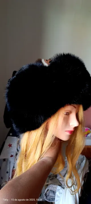 Gorro Ushanka Ruso Unisex Negro
