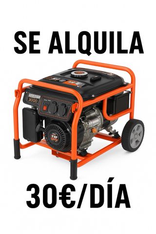 ALQUILER Generador gasolina 3000W