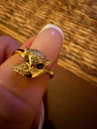 anillo oro laminado de 14 k