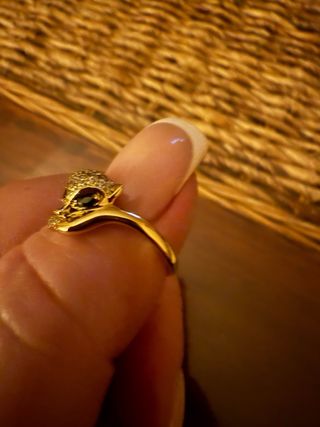 anillo oro laminado de 14 k