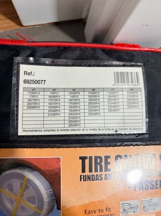 Cadenas textiles para nieve