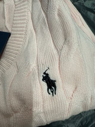Jersey Polo Ralph Lauren rosa trenzado