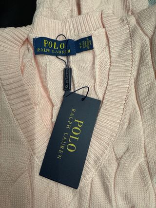 Jersey Polo Ralph Lauren rosa trenzado