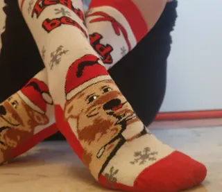 Calze antiscivolo natalizie Golden Lady