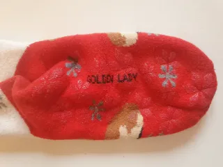 Calze antiscivolo natalizie Golden Lady