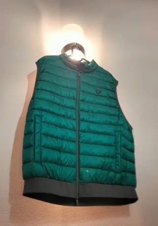 Chaleco El Ganso Verde y Gris