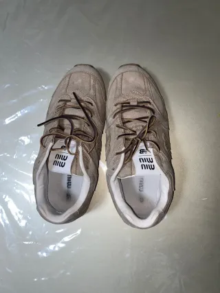 Zapatillas New Balance x Miu Miu Beige