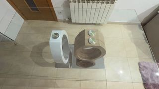 medidas :  largo 160 cm ancho 90 cm  alto 75 cm