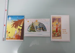 LOTE 6 POSTALES-TARJETAS NAVIDAD