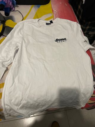Camiseta Denn Sport Blanca Manga Larga
