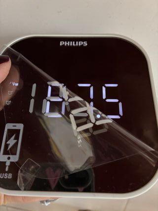 Radio Despertador Philips Pantalla Espejo