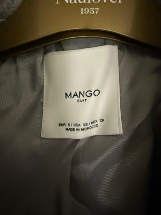 Chaqueta Mango Gris Talla M