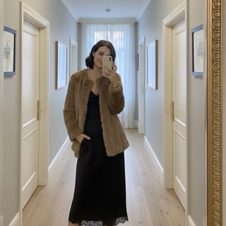 Abrigo piel auténtica T.42