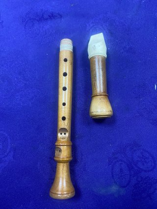 Lote 3 Flautas Dulces (Madera y Plástico)