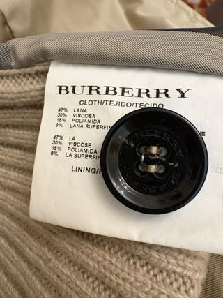 Chaleco Burberry Beige Sin Manga