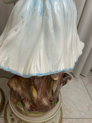 Coppia Statue Capodimonte Bambini con Animali