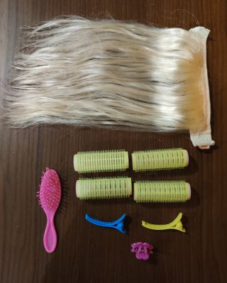Cabeza de muñeca para peinar y maquillar