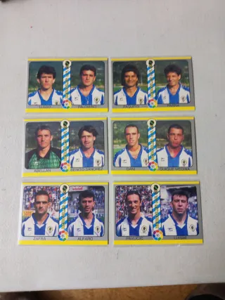 Cromos Hércules C.F. - Lote de 12 jugadores