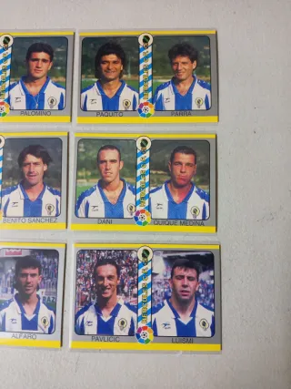Cromos Hércules C.F. - Lote de 12 jugadores
