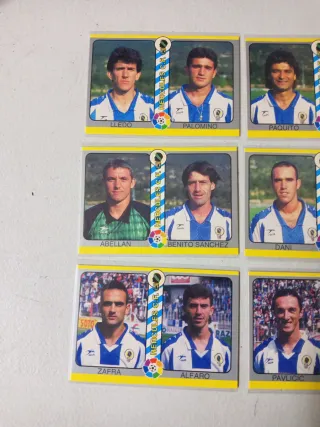 Cromos Hércules C.F. - Lote de 12 jugadores