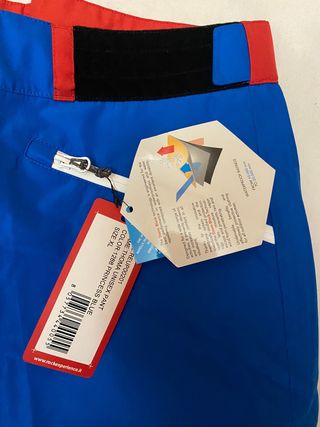 Pantalón Montaña Unisex XL Azul/Rojo