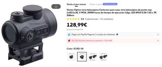 Vector Optics Centurión 1x30 Mira Holográfica