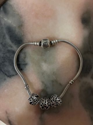 Pulsera Pandora Plata 3 Charms