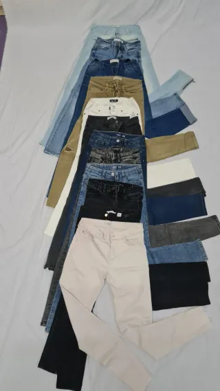 Pantalones vaqueros niña varios colores