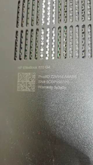 Portátil HP Elitebook 820 G4 Argento