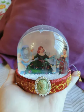 Barbie en un cuento de navidad disney adorno bola