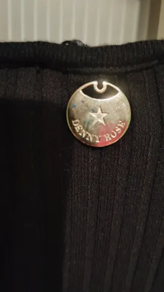 Vestido Negro Denny rose Estrellas Corazones