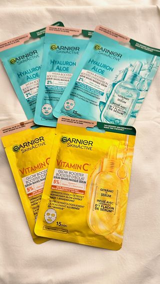 Lote 5 Mascarillas Faciales Garnier