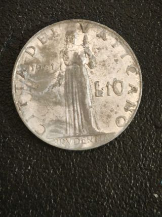 10 Lire Città del Vaticano 1951
