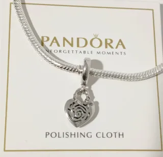 Charm Colgante Candado Corazón