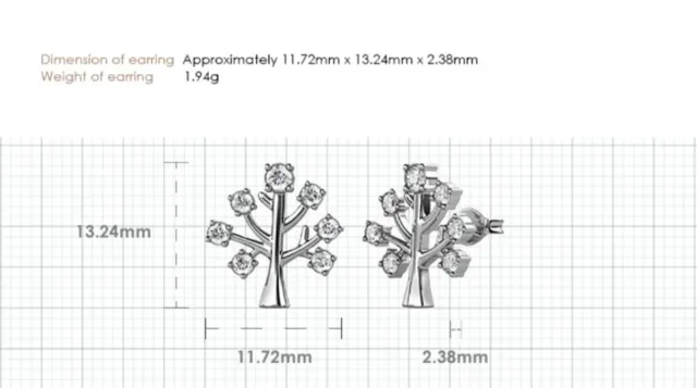 Pendientes Oro y Swarovskis ÁRBOL de la VIDA