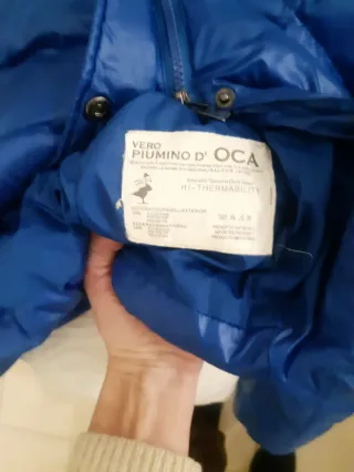 Piumino Janny donna blu