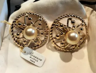 Pendientes antiguos Reneuve Chapados en Oro