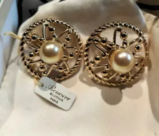 Pendientes antiguos Reneuve Chapados en Oro