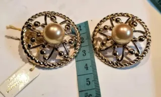 Pendientes antiguos Reneuve Chapados en Oro