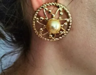 Pendientes antiguos Reneuve Chapados en Oro