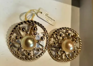 Pendientes antiguos Reneuve Chapados en Oro